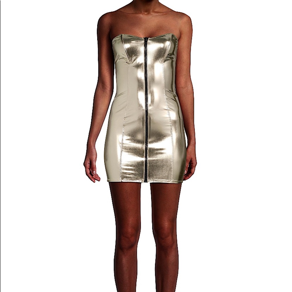 Metallic Silver Mini Dress ⭐️DESIGNER😎